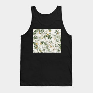 Green Clover Shamrocks and Honeybees Tank Top